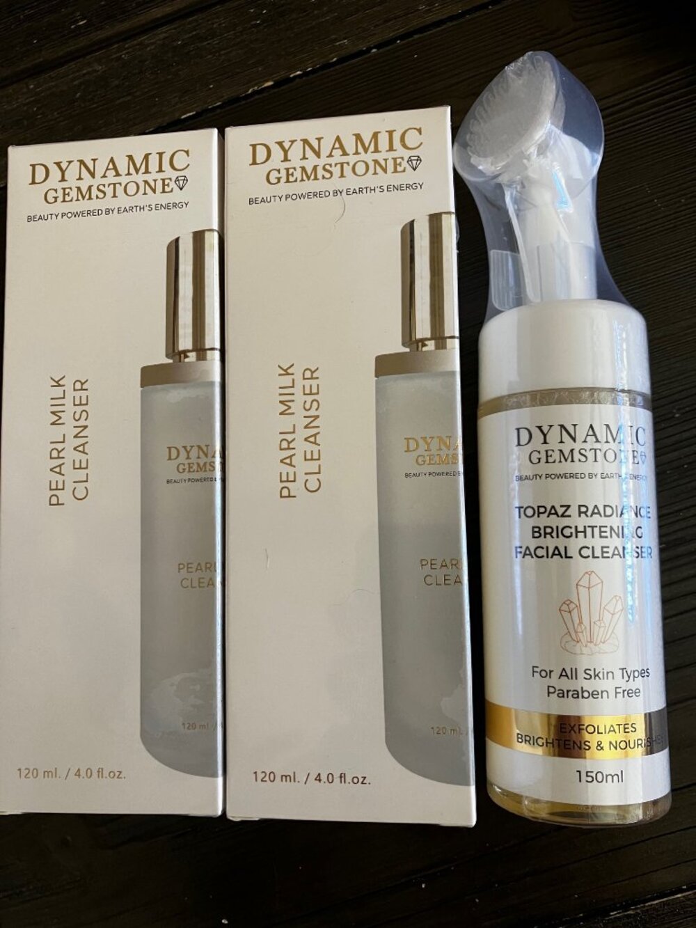 Dynamic Gemstone (2) Pearl Milk Cleanser & Brightening Facial Cleanser